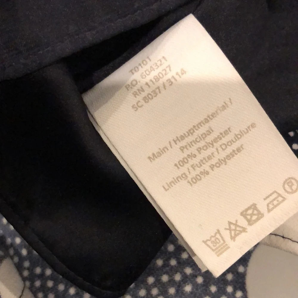 Boden Navy Spot On Spot Skirt 8 - Picture 4 of 9